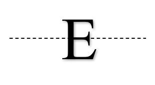 Horizontal line of symmetry