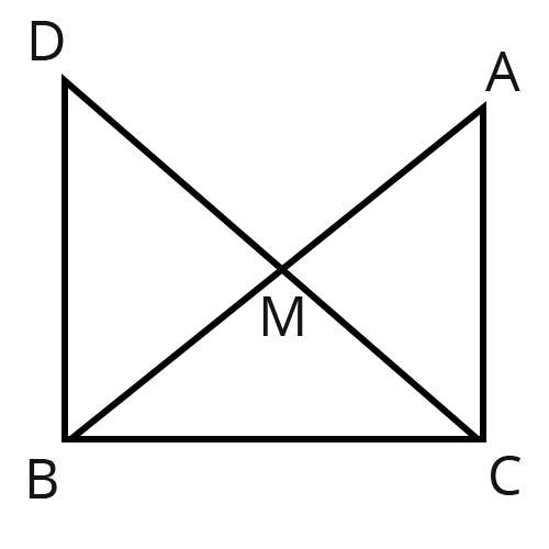 In right triangle ABC, right angled at C, M is the mid-point of hypotenuse AB. C is joined to M and produced to a point D such that DM = CM