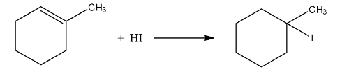 Addition of ido group to cycloalkene