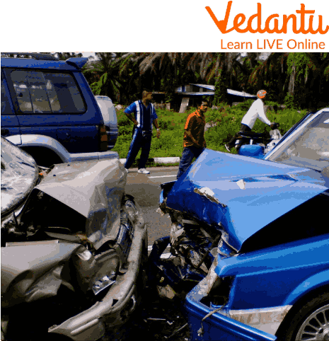 Two Cars Collided with Each Other